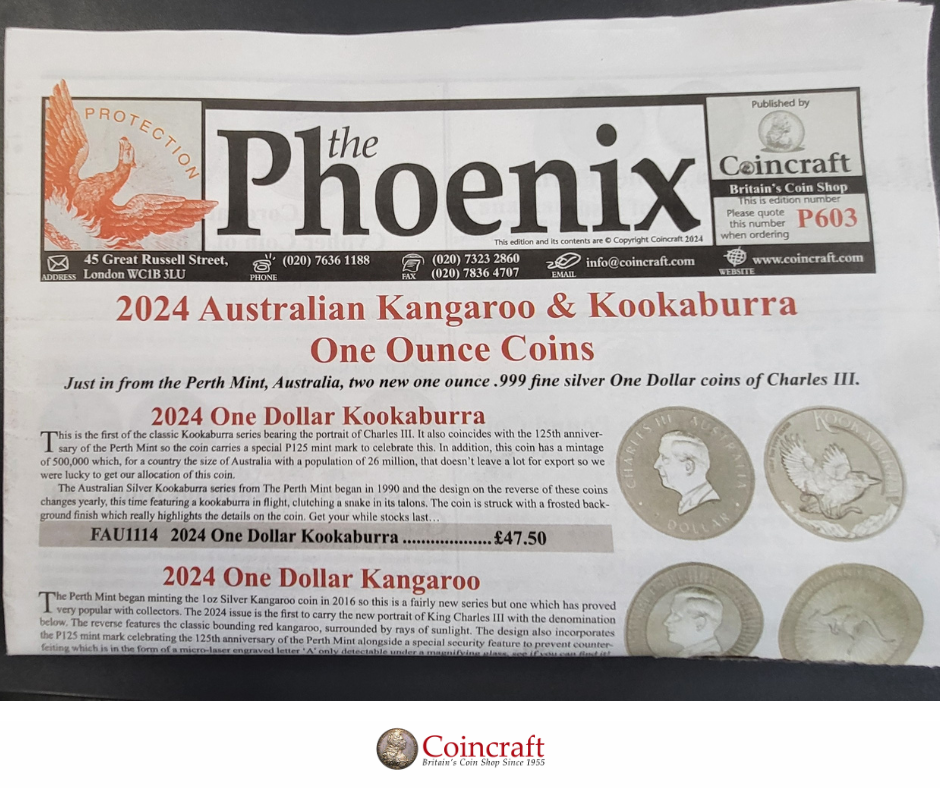 Phoenix 603 is out from Coincraft